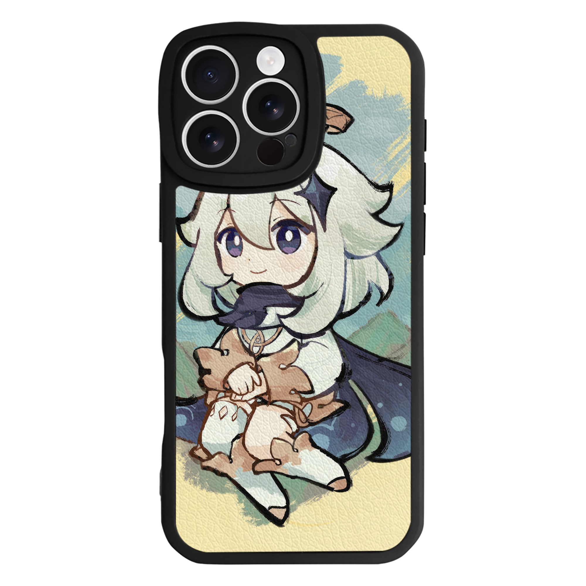 げんし神 genshin 【iPhone 16シリーズ対応】シリコンスマホケース（レザー調） 材質：シリコン